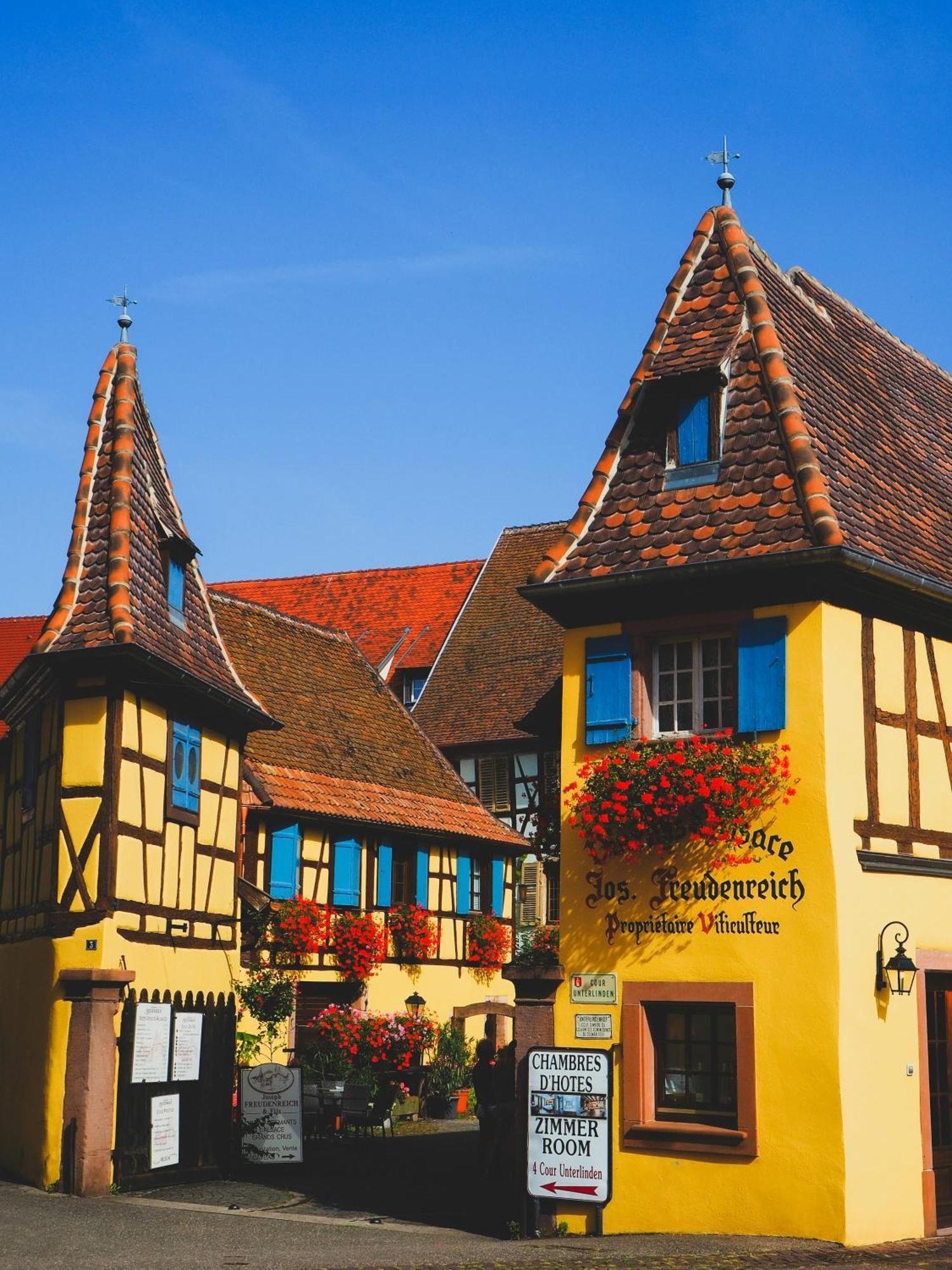Gite Traditionnel Au Centre Historique D'埃圭斯海姆 外观 照片